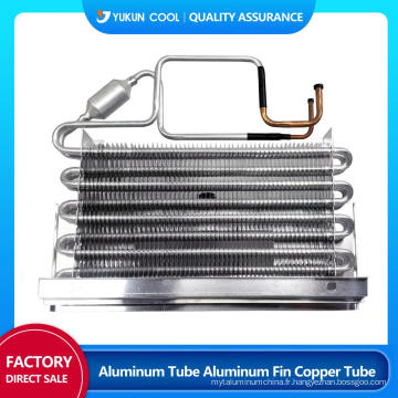 Tube en aluminium Evaporateur de nageoires en aluminium